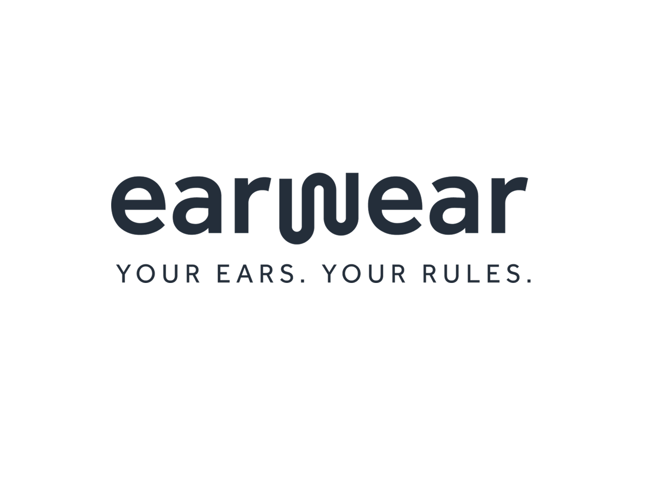 Earwear-Logo mit Claim
