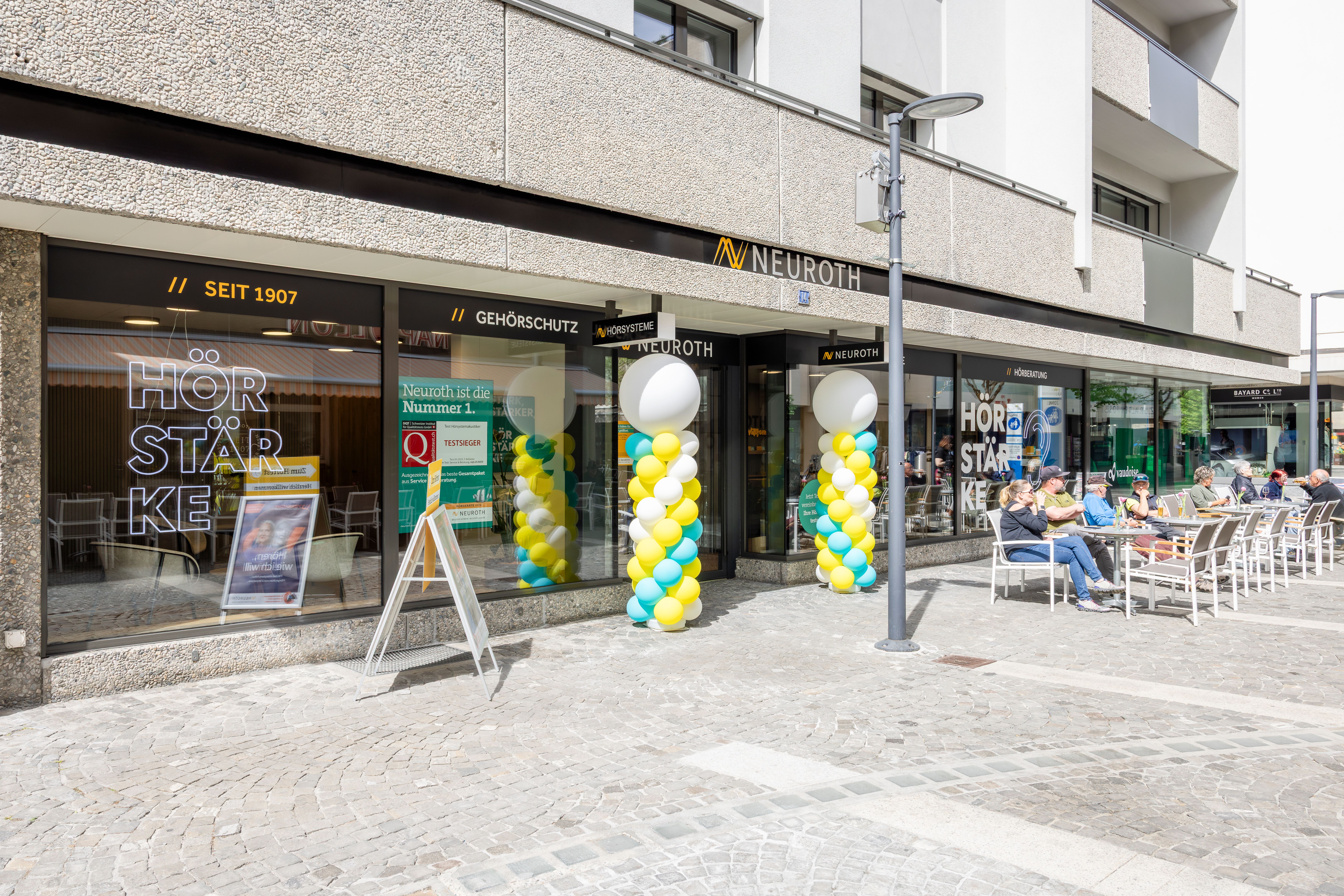 Das Neuroth-Hörcenter in Visp von außen