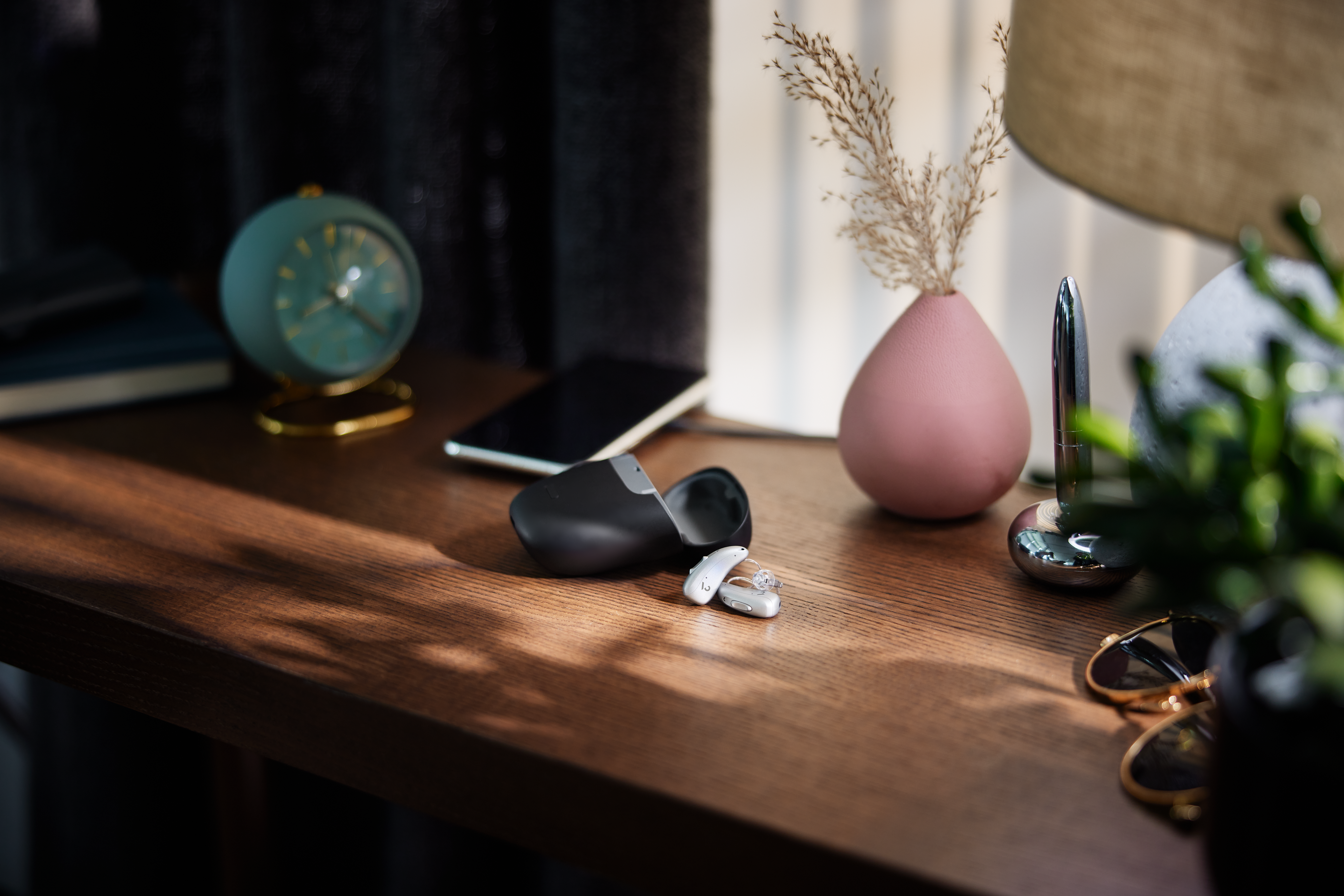 Viennatone-Hörgeräte am Tisch